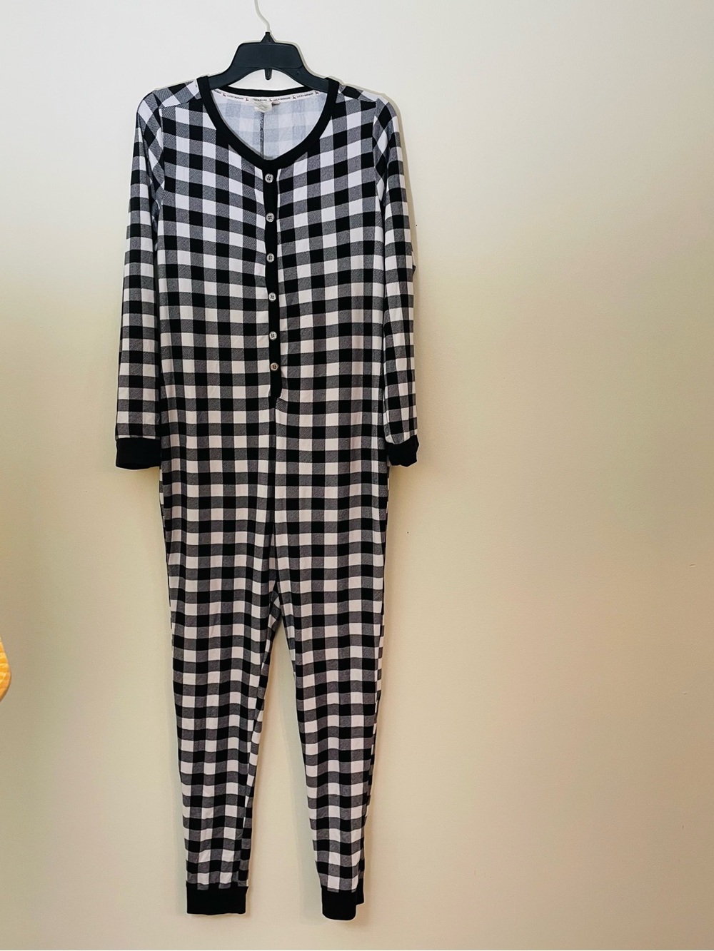 Lucky Brand | Women’s Black and White Gingham Jumpsuit